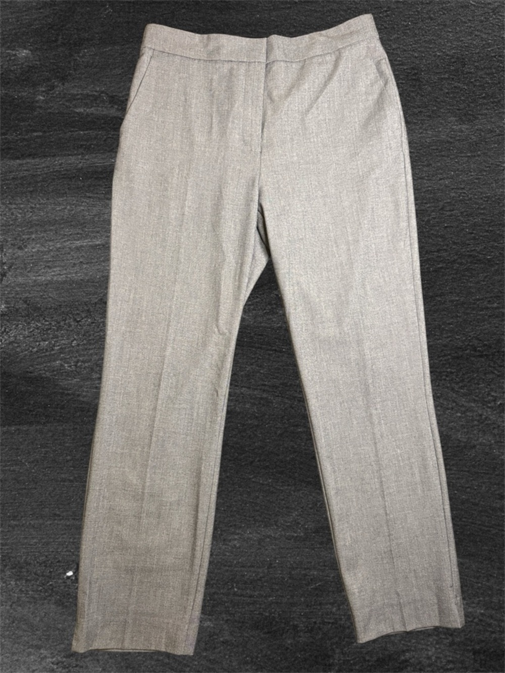 Like New Zara Light Grey Women’s Straight Leg Dress Pants sz XL Elastic Waist